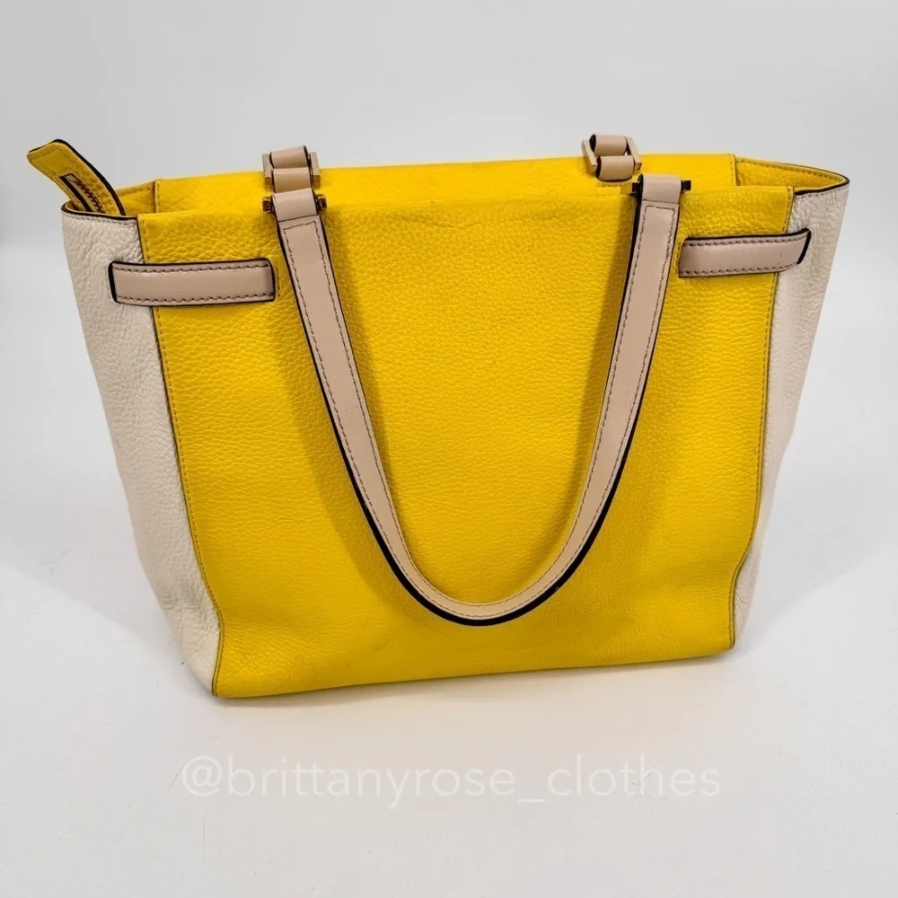 KATE SPADE Demarco Houston Street Tote in Limoncello 🍋
